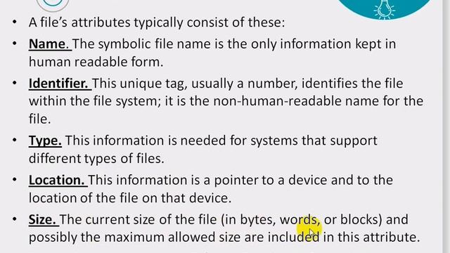 File Type | File Attribute File Operation | File Access Method Lec # 13 смотреть онлайн