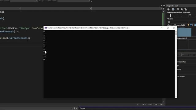 Countdown Timer - REACTIVE EXTENSIONS + .NET (SYSTEM.REACTIVE) смотреть онлайн