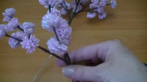 Дерево из бисера. Сакура бонсай. Мастер-класс. Часть 1.