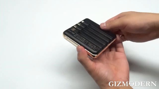 Portable 20000mAh Power Bank, with 4 Built-in Charging Cables and LED Battery Display смотреть онлайн