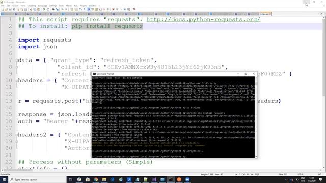 Start UiPath Process from Python (Script Code REST API) | Python call UiPath Job смотреть онлайн