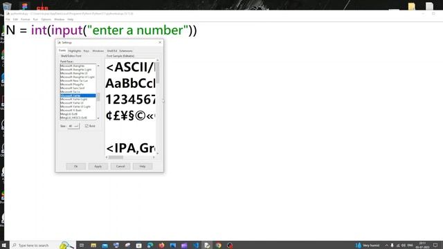 How to change font style or family in Idle Python TUTORIAL смотреть онлайн