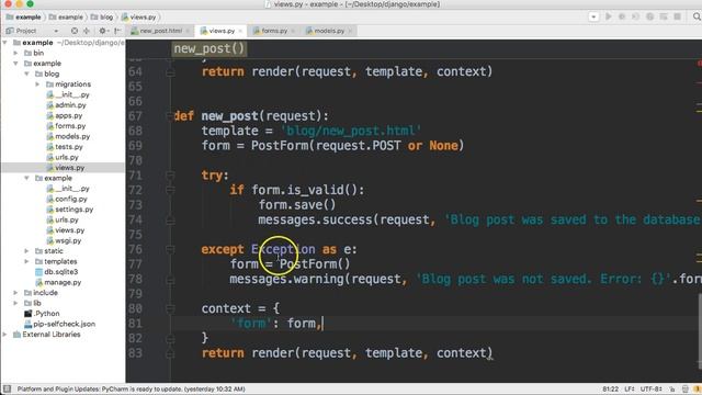 How To Django: Blog Application - How To Use Django's Messaging Framework смотреть онлайн