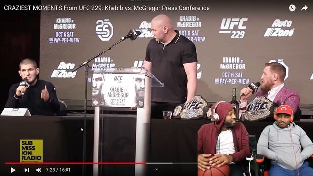 Khabib vs McGregor Press Conference (Reaction) THIS WAS WILD!!! смотреть онлайн