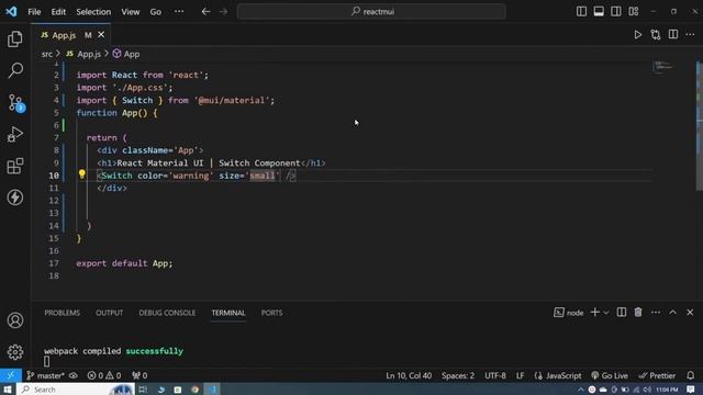 Material UI In React JS Tutorial #6 Switch Component | Material UI V5 смотреть онлайн