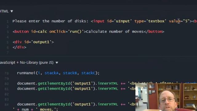 Tower of Hanoi Javascript Implementation смотреть онлайн
