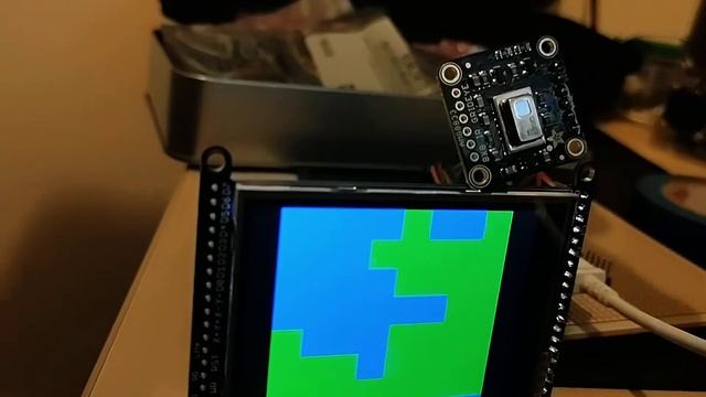 Raspberry Pi Pico thermal camera using Adafruit's AMG8833 and ILI9341 320x240 pixel screen смотреть онлайн