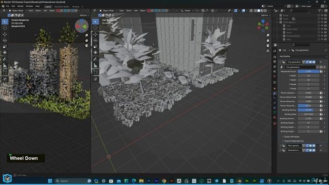 Creating a Procedural Abandoned City in Blender | Geometry Nodes | Free Addon | shift 4 cube смотреть онлайн