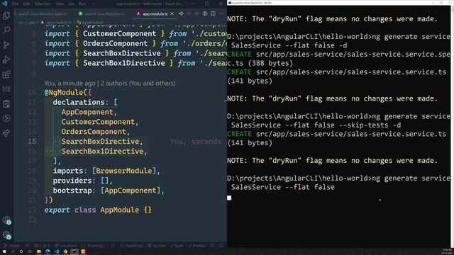 11. Create Angular Service with ng generate service command with its options - Angular CLI смотреть онлайн
