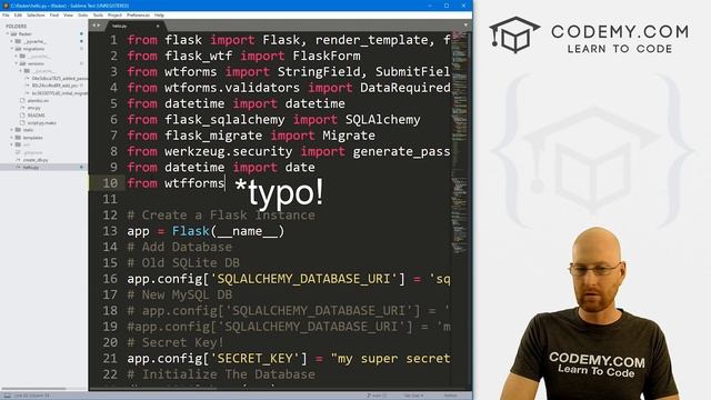 Add A Blog Post Model and Form - Flask Fridays #17 смотреть онлайн