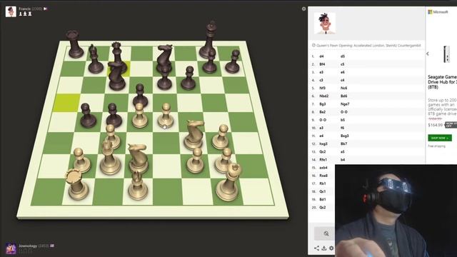 Playing AI Noam (2200) and Francis (2300) at chess.com | Best chess 3D 2021 смотреть онлайн
