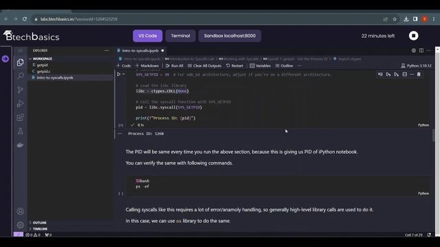 Linux System Calls with Python code examples смотреть онлайн