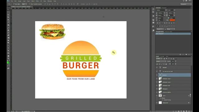 Создание логотипа BURGER. Speed Art: Team Logo Design смотреть онлайн