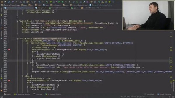 Android camera2 API video app - Part 14 capturing and saving videos
