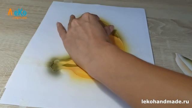 Аэрография. Как нарисовать бананы красками. Простой рисунок смотреть онлайн