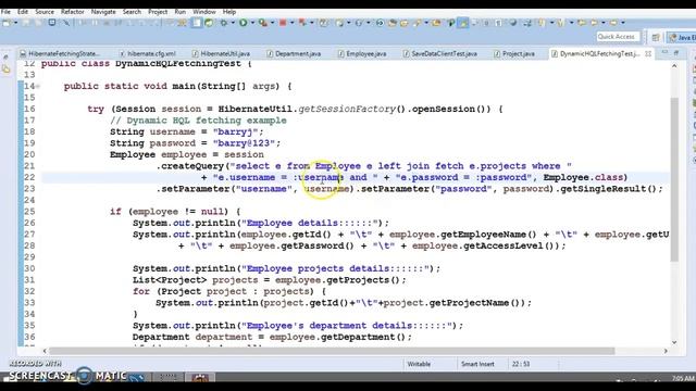 Hibernate Dynamic Fetching via Queries example смотреть онлайн
