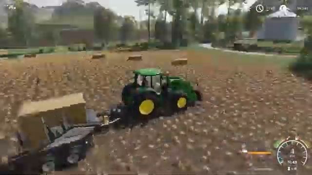 Играем у Farming Simulator 19 Пакетирование соломы Эпизод 1 смотреть онлайн