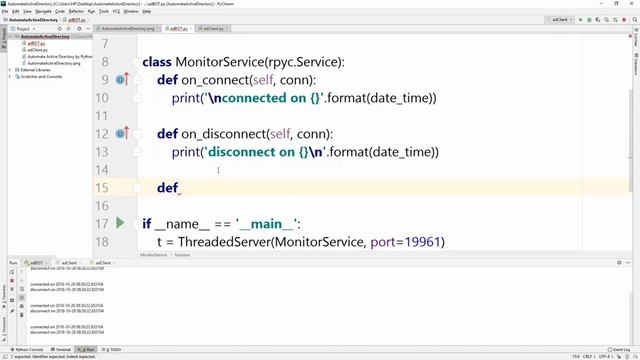 Automate Active Directory #3 Use subprocess check output in Rpyc exposed methods смотреть онлайн