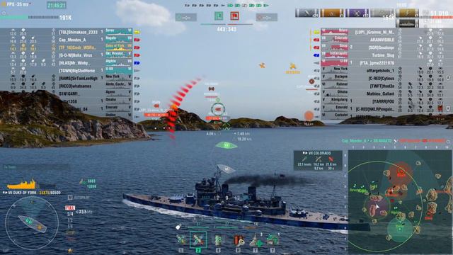 World of Warships- Duke of York First Game! смотреть онлайн