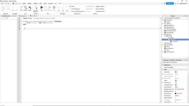 How To Make A Open Gui Script Roblox Studio смотреть онлайн