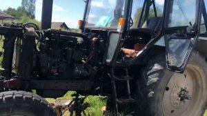 Как и чем раскатить трактор в деревне!