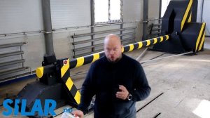 Испытания противотаранного  шлагбаума
