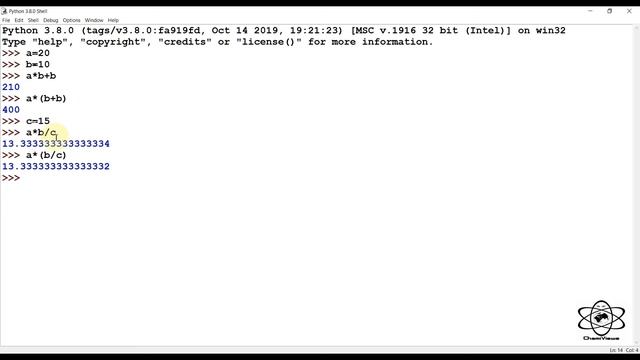 Python Sinhala By ChamiViews Part 18 - Operators Precedence