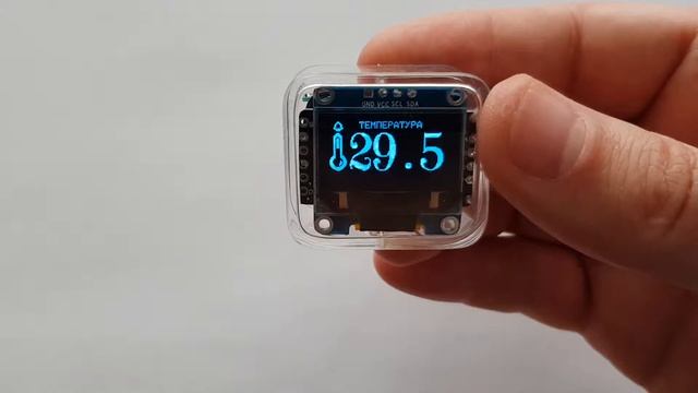 Часы с будильником на OLED SSD1306 0.96" термометром влажностью и барометром смотреть онлайн