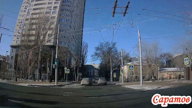 Саратов от ул Мичурина до ул Астраханская через Весенний проезд 19 января 2023 года 2 часть смотреть онлайн