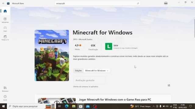 COMO BAIXAR MINECRAFT WIN10 DIRETO DA MICROSOFT STORE (2023) de forma fácil e rápida смотреть онлайн
