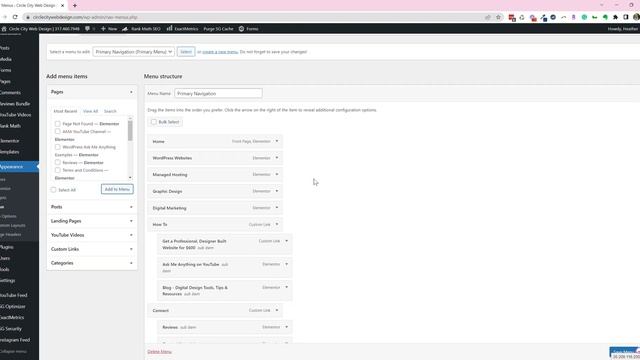 Add a page to my website navigation menu using Elementor for WordPress смотреть онлайн