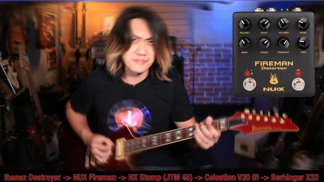 NUX Fireman Distortion - Nailed the EVH tone! смотреть онлайн