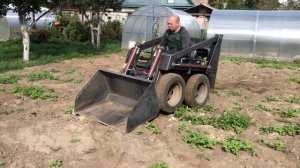 Мини погрузчик бортповоротный испытания