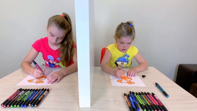 3 МАРКЕРА ЧЕЛЛЕНДЖ ТЕЛЕПАТИЯ с паузой Мы Рисуем Вы Голосуете Family Play TV смотреть онлайн