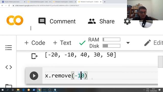 Python para todos - Módulo 2 - Aula 4 - Comandos em listas: len, append, remove, pop смотреть онлайн