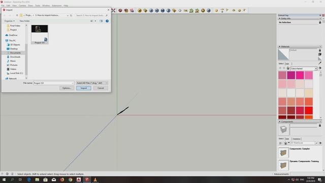 How to import Autocad to SketchUP смотреть онлайн