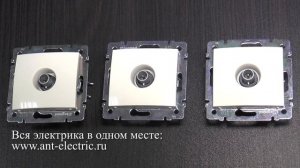 ТВ розетка Legrand проходная и оконечная  Подключение tv розетки, проходные и оконечные