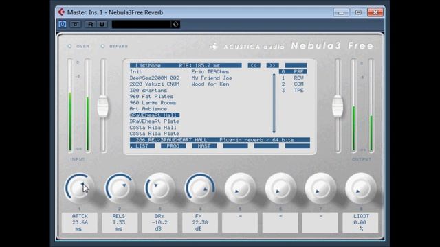 Nebula3 Free Reverb by Acustica audio смотреть онлайн