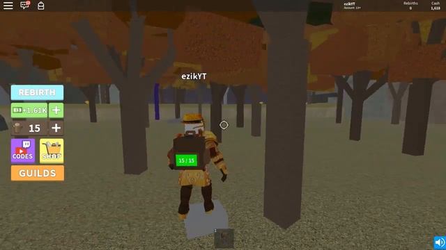 СИМУЛЯТОР ЛЕСОРУБА Я СТАЛ ЛЕСОРУБОМ ROBLOX Woodchopping Simulator смотреть онлайн