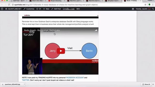 Use Redis 4 NOSQL with Lua for trading logic in memory with machine learning смотреть онлайн