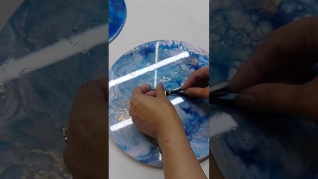 Как сделать часы из картины с эпоксидной смолой? смотреть онлайн