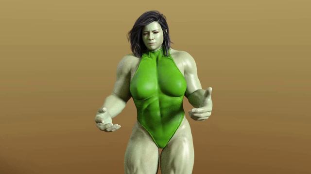 Tatiana as She Hulk Transformation Muscle Growth Trailer смотреть онлайн