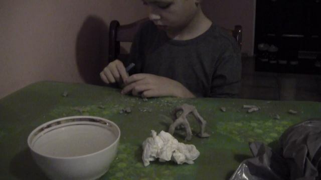 Лепка из серой глины смотреть онлайн