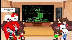 UNDERTALE & UNDERFELL REACT TO GREEN SANS "A TOTALLY SERIOUS BATTLE" (REQUEST)