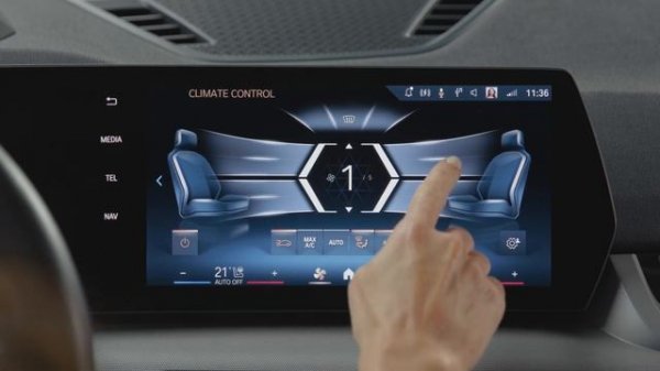 How To Adjust the Climate Control by Touch in BMW Operating System 9.