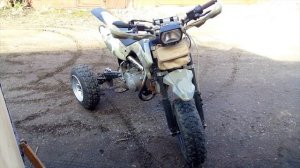 Трицикл из питбайка.   I converted the Pitster Pro Lx-130 Fatboy into a  Three-Wheeler....