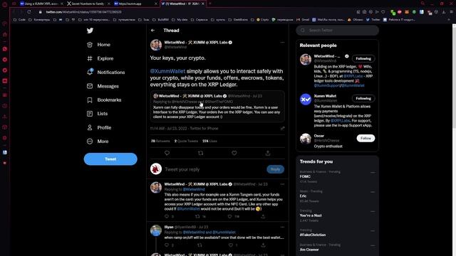 XRPL XUMM Секретная фраза