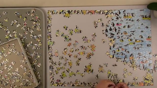Penguin Puzzle time lapse finished смотреть онлайн
