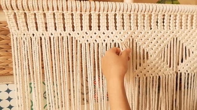 How to make a Macrame Curtain. смотреть онлайн