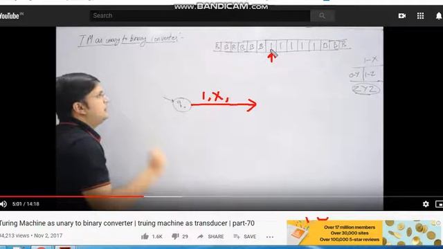 Unary to Binary Conversion - Turing Machine смотреть онлайн